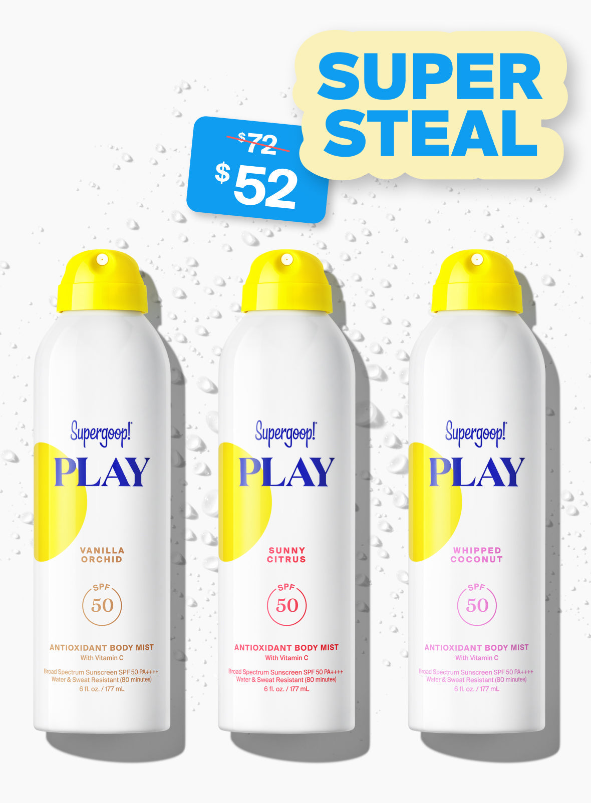 PLAY Mist SPF 50 Trio